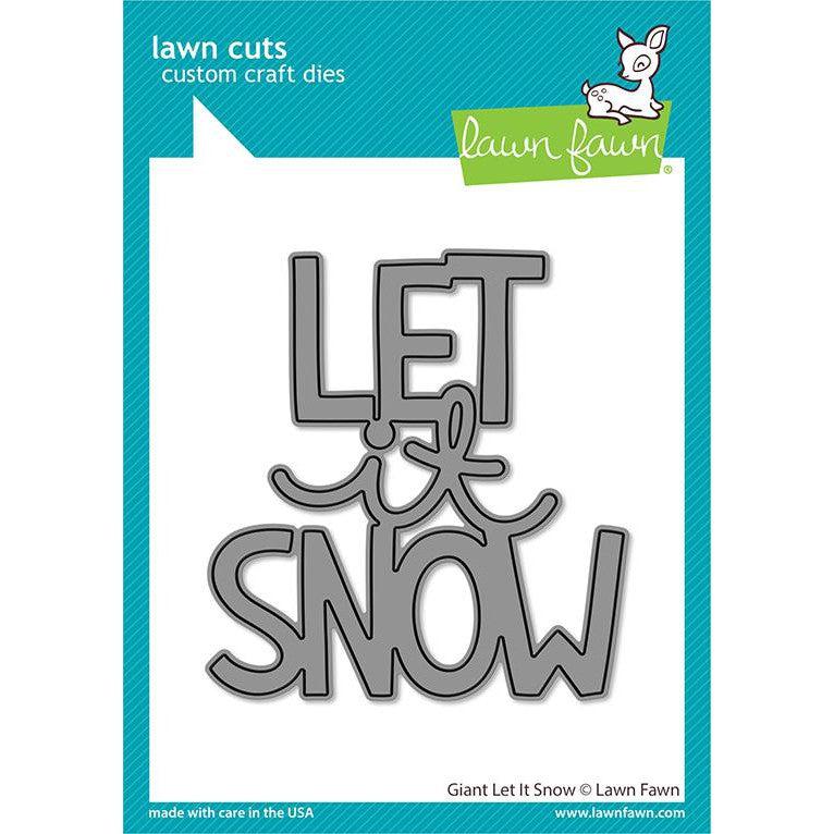 Lawn Fawn - Lawn Cuts - Giant Let It Snow-ScrapbookPal