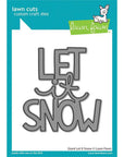 Lawn Fawn - Lawn Cuts - Giant Let It Snow-ScrapbookPal