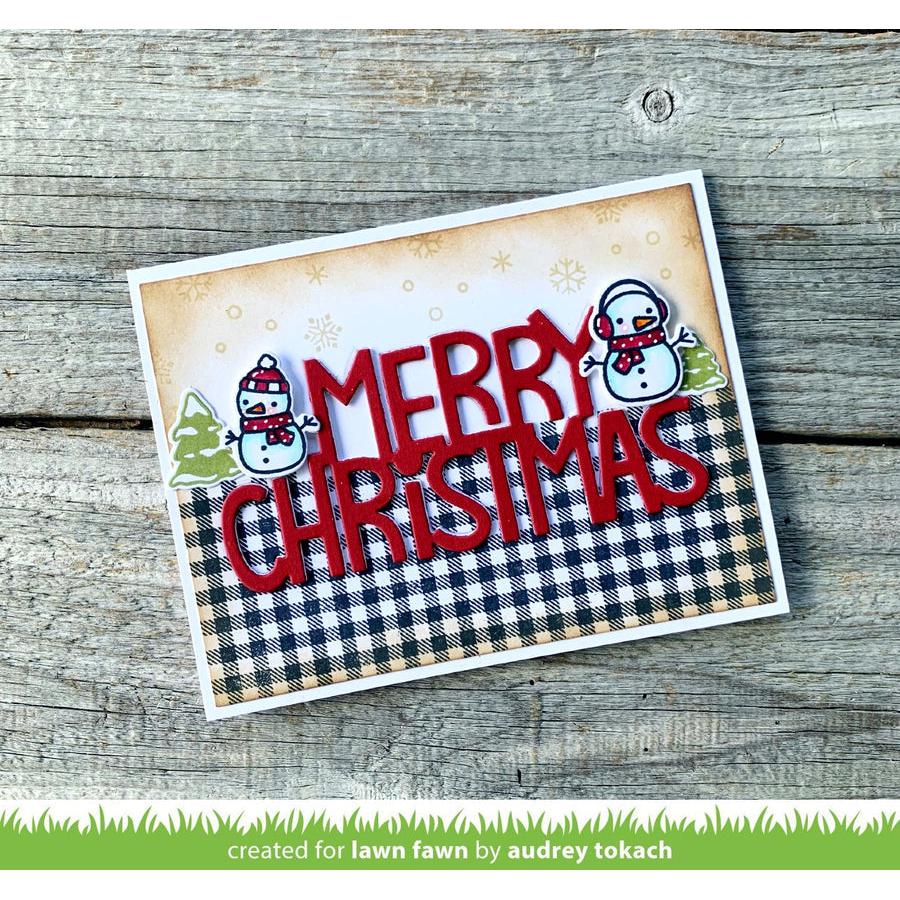 Lawn Fawn - Lawn Cuts - Giant Merry Christmas-ScrapbookPal