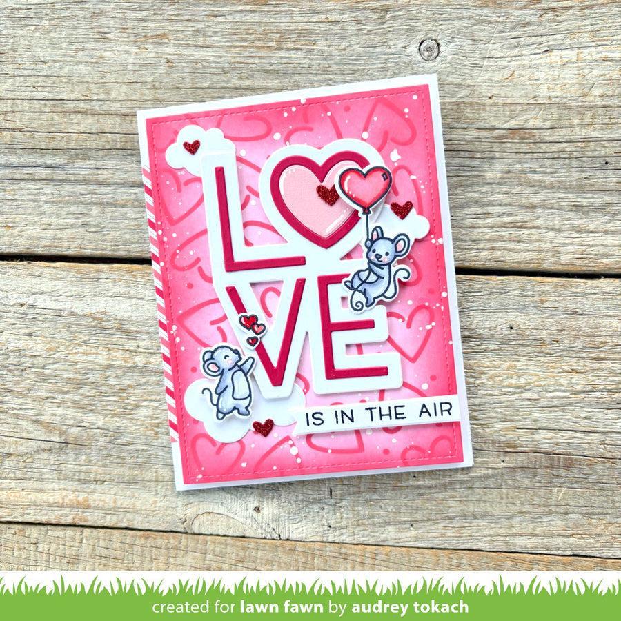 Lawn Fawn - Lawn Cuts - Giant Outlined Love-ScrapbookPal