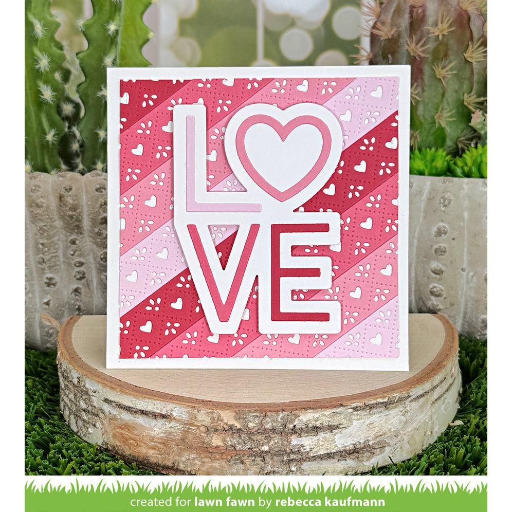 Lawn Fawn - Lawn Cuts - Giant Outlined Love-ScrapbookPal
