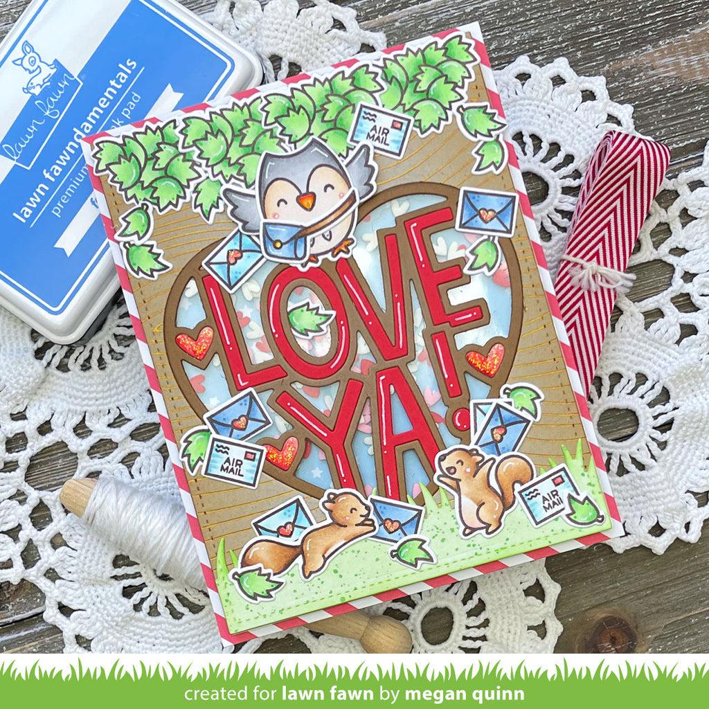 Lawn Fawn - Lawn Cuts - Giant Outlined Love Ya-ScrapbookPal