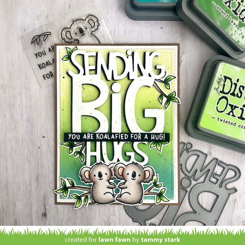 Lawn Fawn - Lawn Cuts - Giant Sending Big Hugs-ScrapbookPal