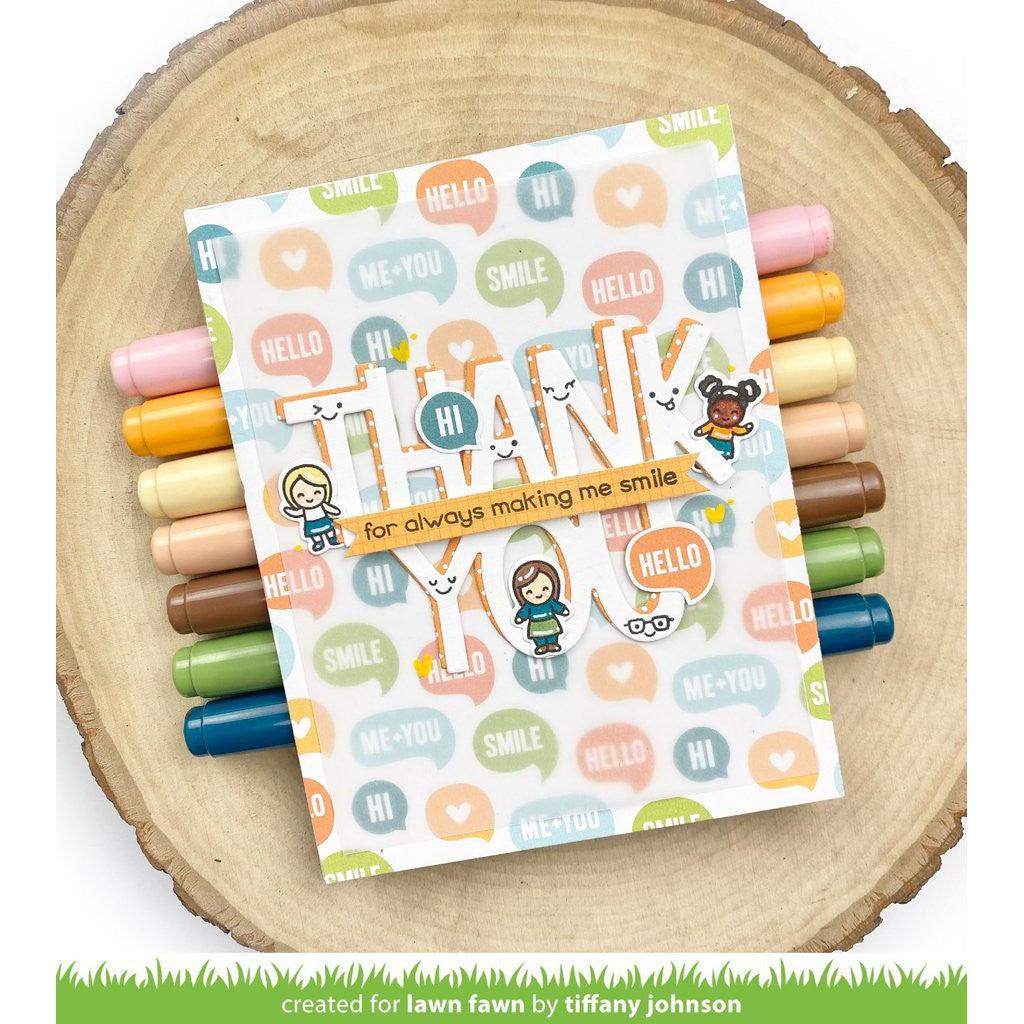 Lawn Fawn - Lawn Cuts - Giant Thank You-ScrapbookPal