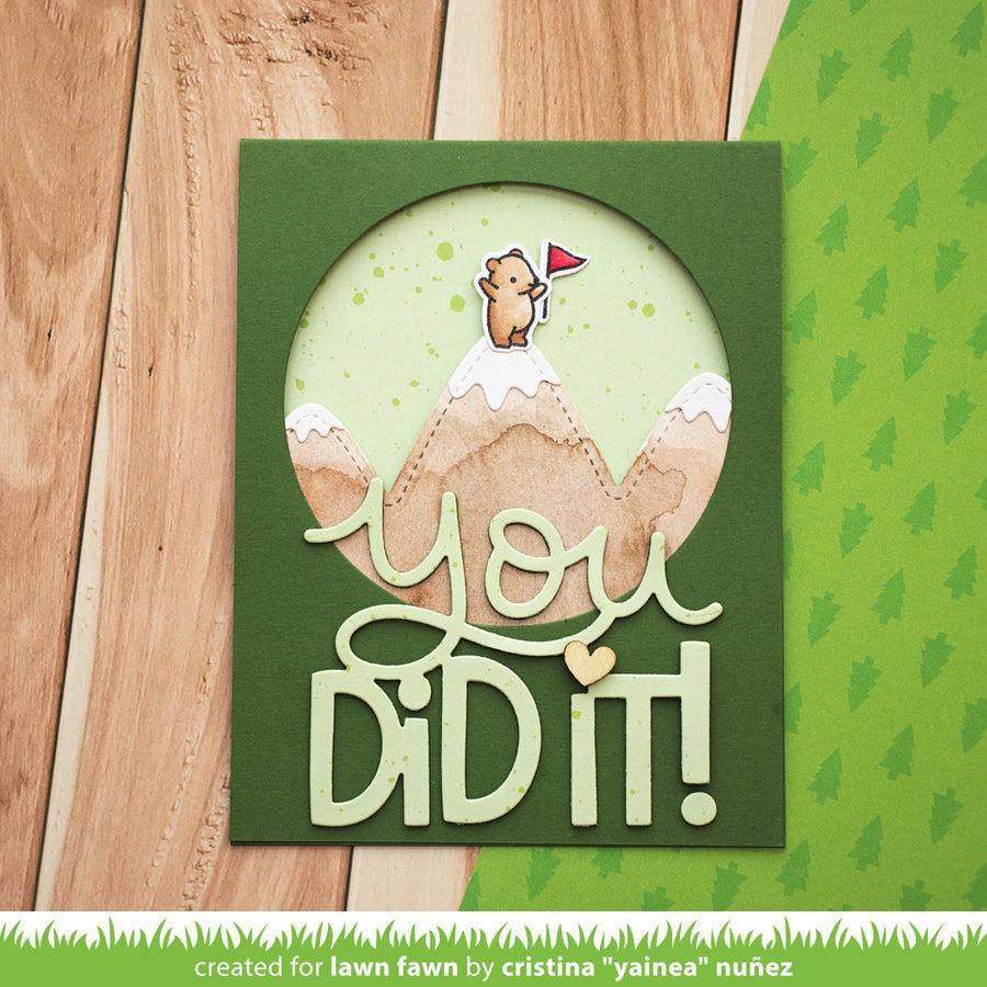Lawn Fawn - Lawn Cuts - Giant You Did It-ScrapbookPal