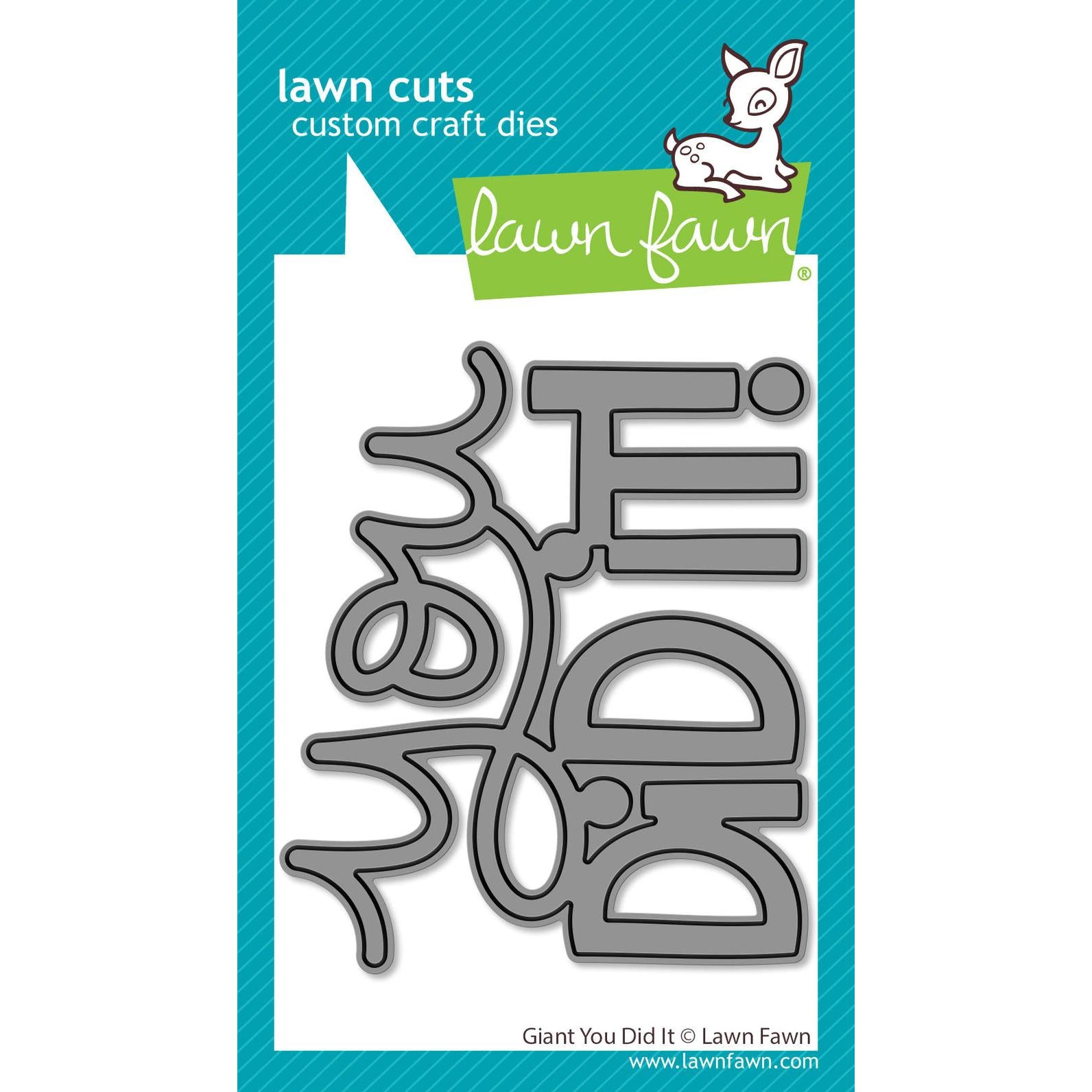 Lawn Fawn - Lawn Cuts - Giant You Did It-ScrapbookPal