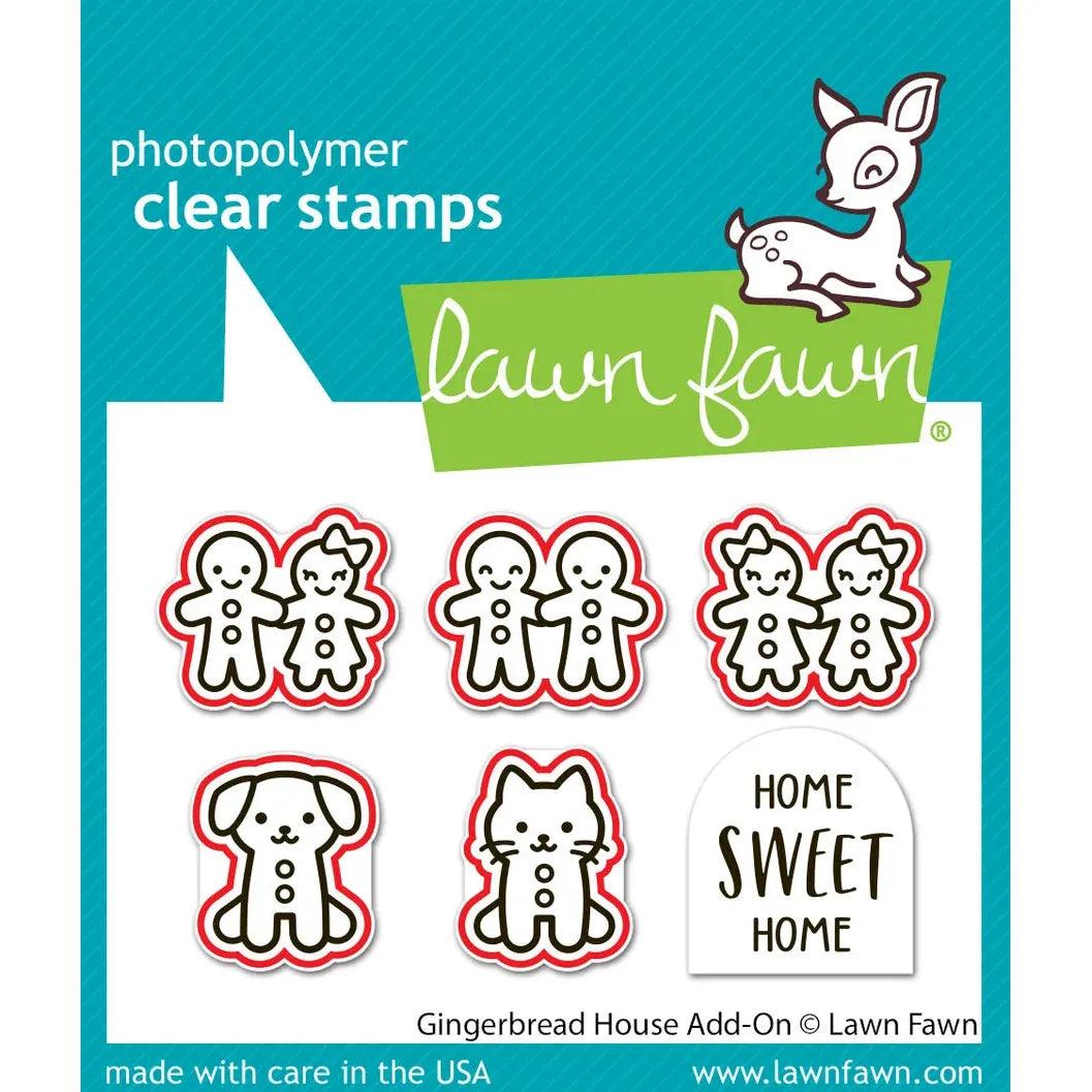 Lawn Fawn - Lawn Cuts - Gingerbread House Add-On-ScrapbookPal