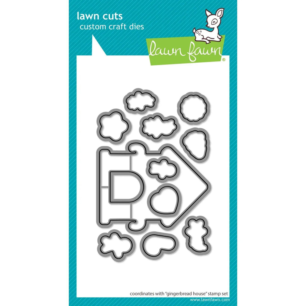 Lawn Fawn - Lawn Cuts - Gingerbread House-ScrapbookPal