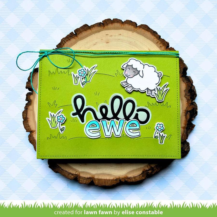 Lawn Fawn - Lawn Cuts - Grassy Pasture Backdrop: Landscape-ScrapbookPal