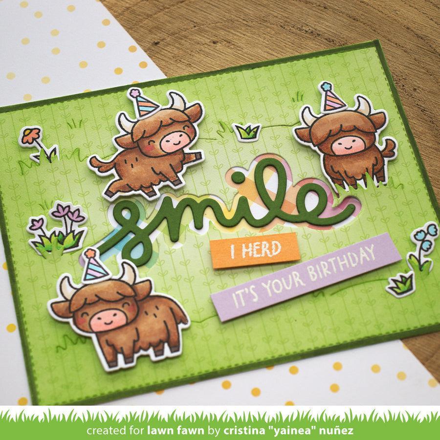 Lawn Fawn - Lawn Cuts - Grassy Pasture Backdrop: Landscape-ScrapbookPal