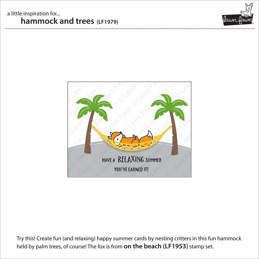 Lawn Fawn - Lawn Cuts - Hammock and Trees-ScrapbookPal