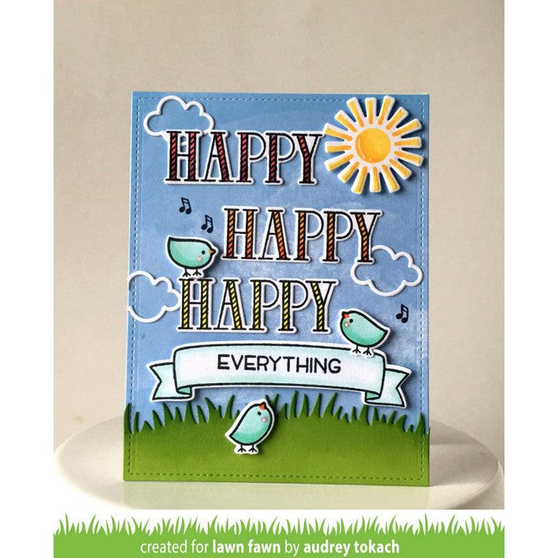 Lawn Fawn - Lawn Cuts - Happy Happy Happy-ScrapbookPal