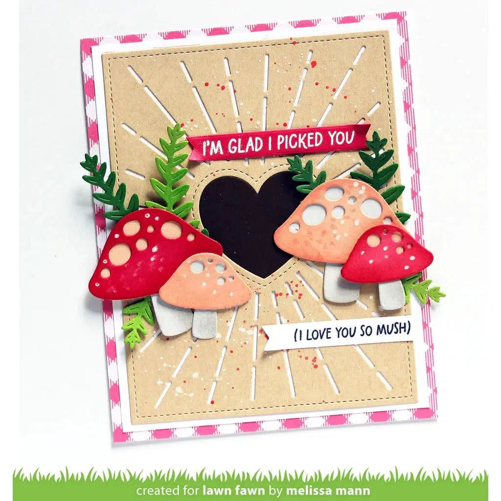 Lawn Fawn - Lawn Cuts - Happy Mushrooms-ScrapbookPal