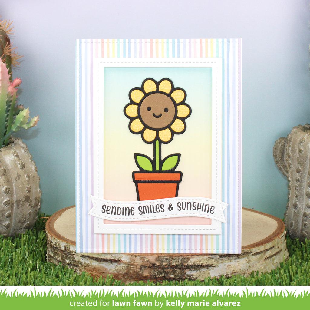 Lawn Fawn - Lawn Cuts - Happy Potted Flower-ScrapbookPal