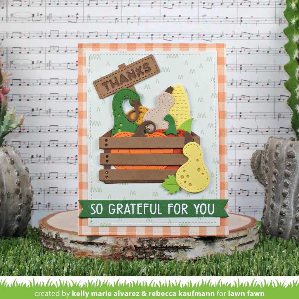 Lawn Fawn - Lawn Cuts - Harvest Crate-ScrapbookPal