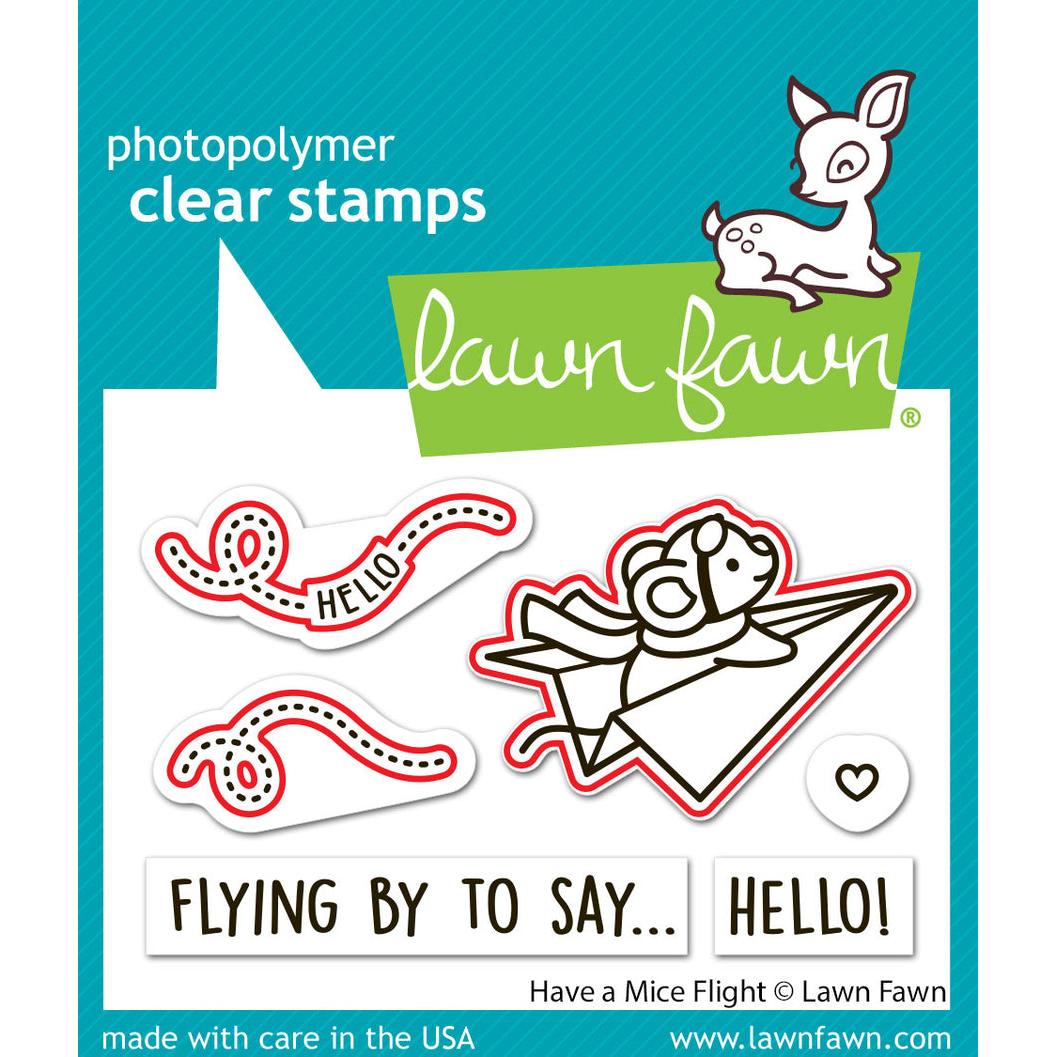 Lawn Fawn - Lawn Cuts - Have A Mice Flight-ScrapbookPal