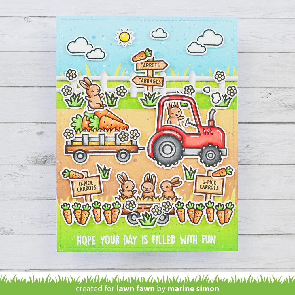 Lawn Fawn - Lawn Cuts - Hay There, Hayrides! Bunny Add-On-ScrapbookPal