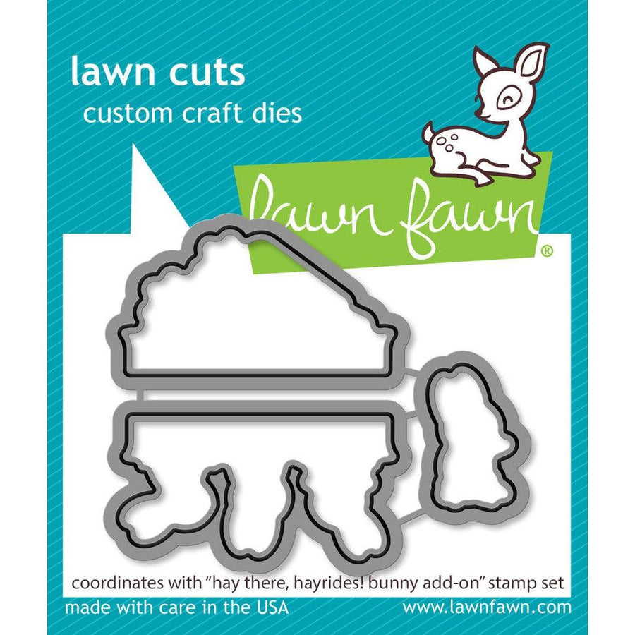 Lawn Fawn - Lawn Cuts - Hay There, Hayrides! Bunny Add-On-ScrapbookPal