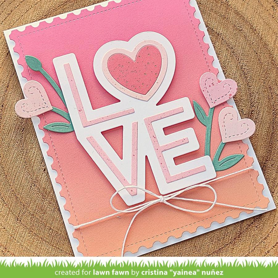 Lawn Fawn - Lawn Cuts - Heart Blooms-ScrapbookPal
