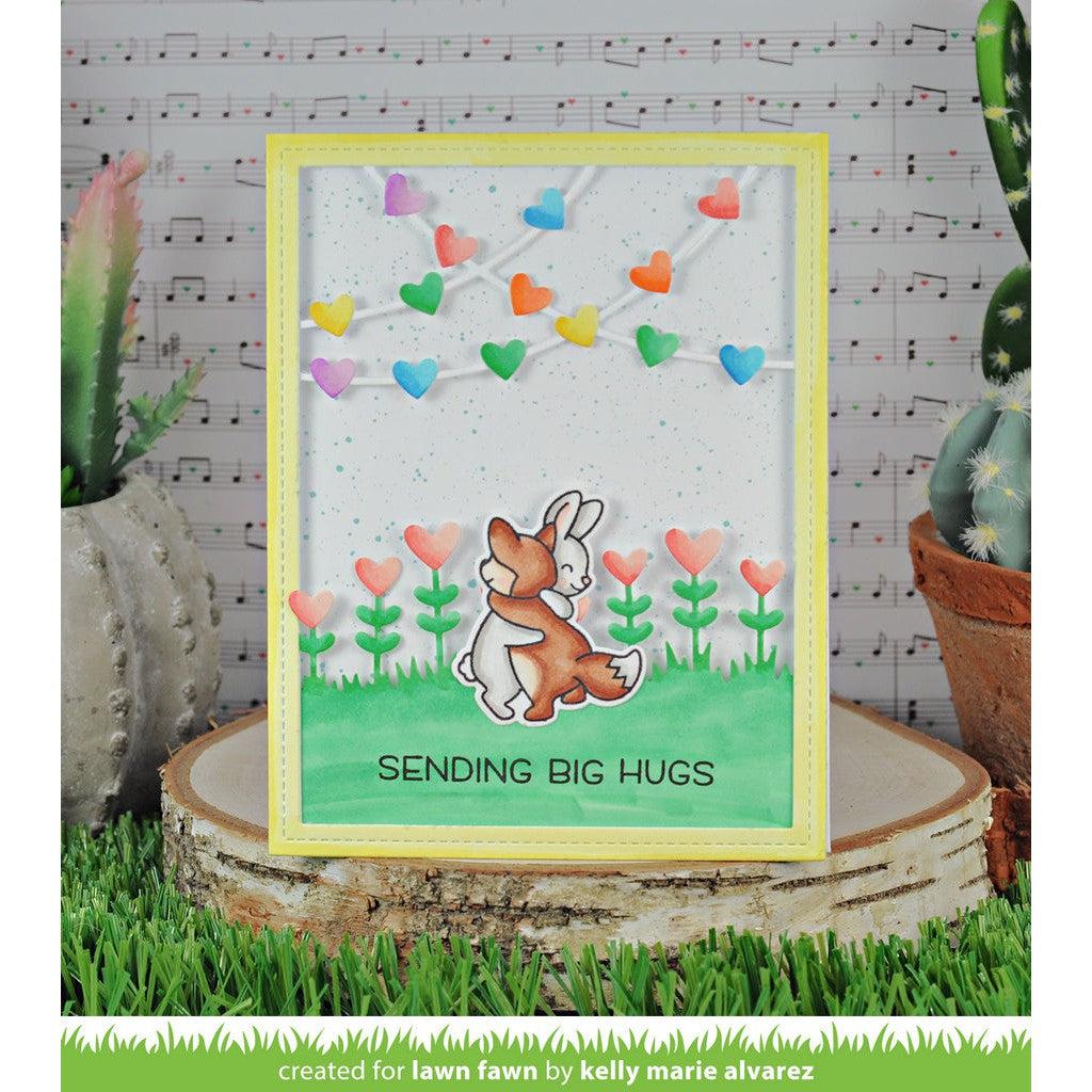 Lawn Fawn - Lawn Cuts - Heart Garden Border-ScrapbookPal