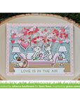 Lawn Fawn - Lawn Cuts - Heart Garland Backdrop: Landscape-ScrapbookPal