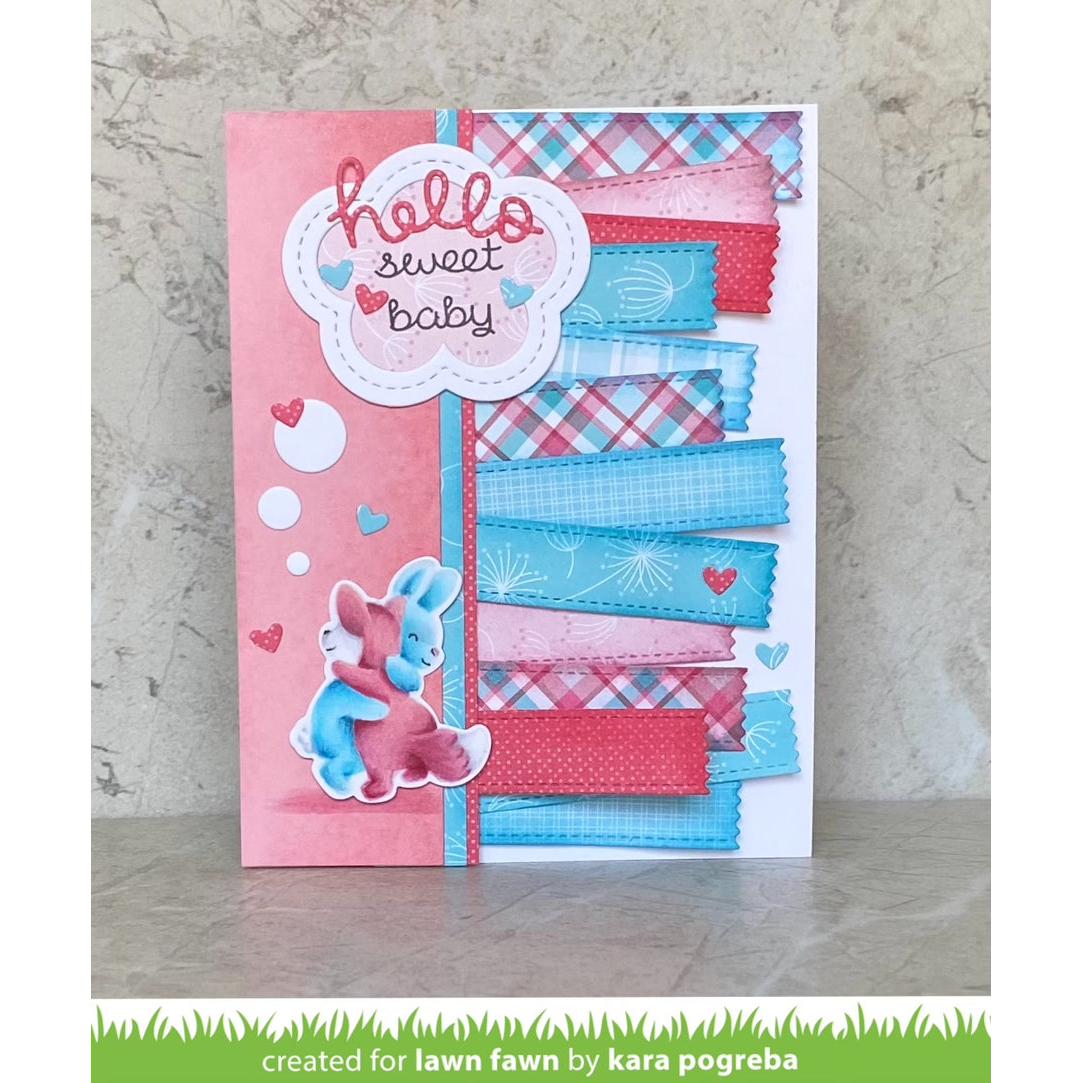 Lawn Fawn - Lawn Cuts - Hearts &amp; Stars Skinny Tag-ScrapbookPal