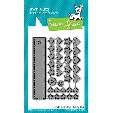 Lawn Fawn - Lawn Cuts - Hearts &amp; Stars Skinny Tag-ScrapbookPal