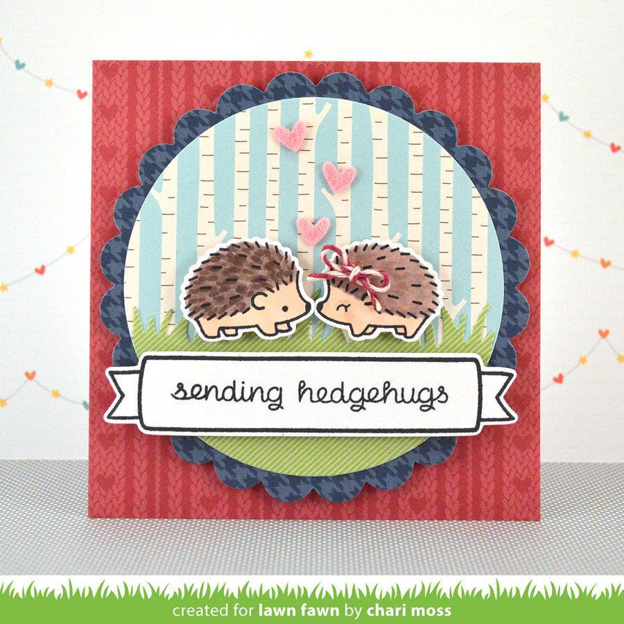 Lawn Fawn - Lawn Cuts - Hedgehugs-ScrapbookPal