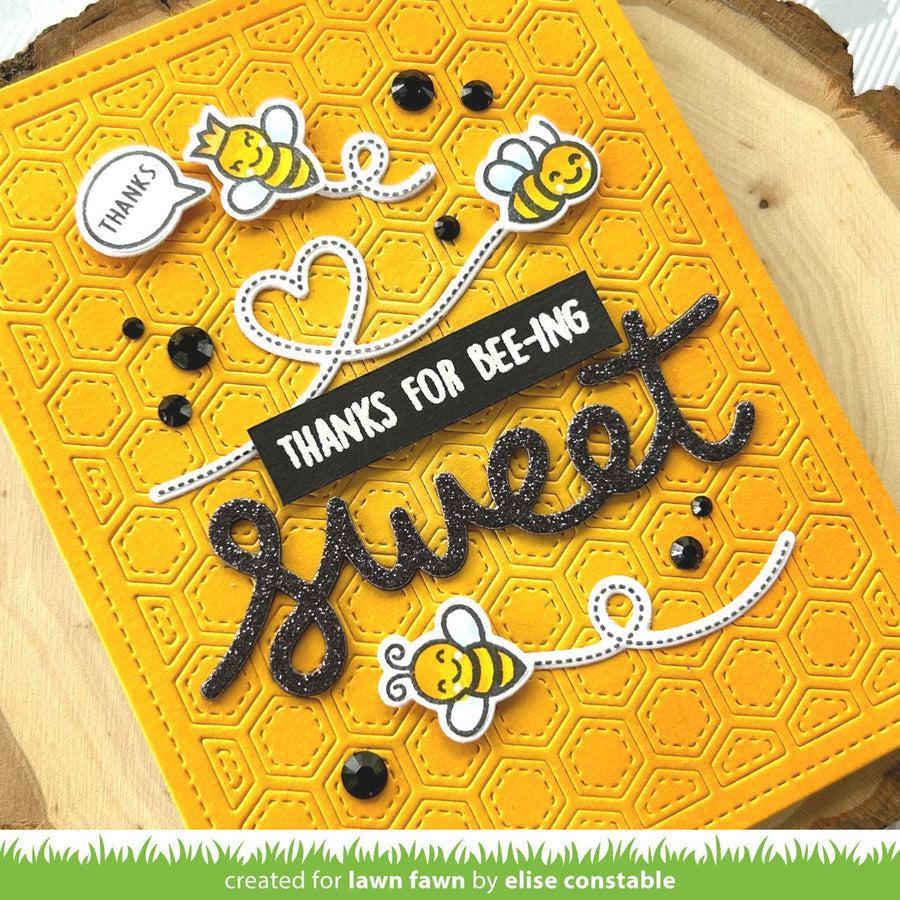 Lawn Fawn - Lawn Cuts - Hive Five-ScrapbookPal