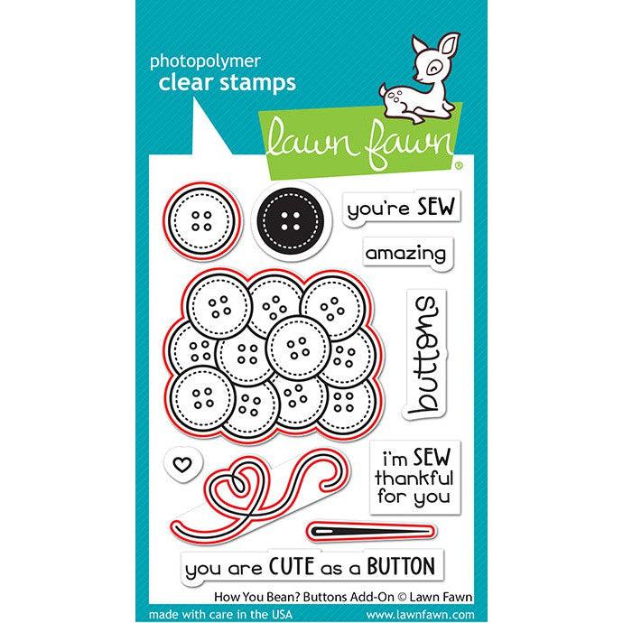 Lawn Fawn - Lawn Cuts - How You Bean? Buttons Add-On-ScrapbookPal