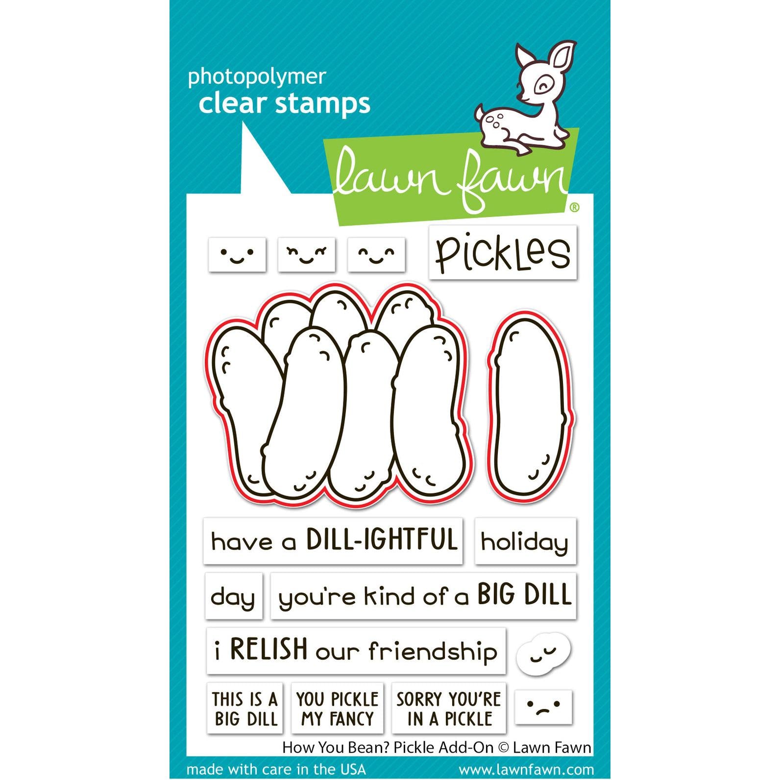 Lawn Fawn - Lawn Cuts - How You Bean? Pickle Add-on-ScrapbookPal