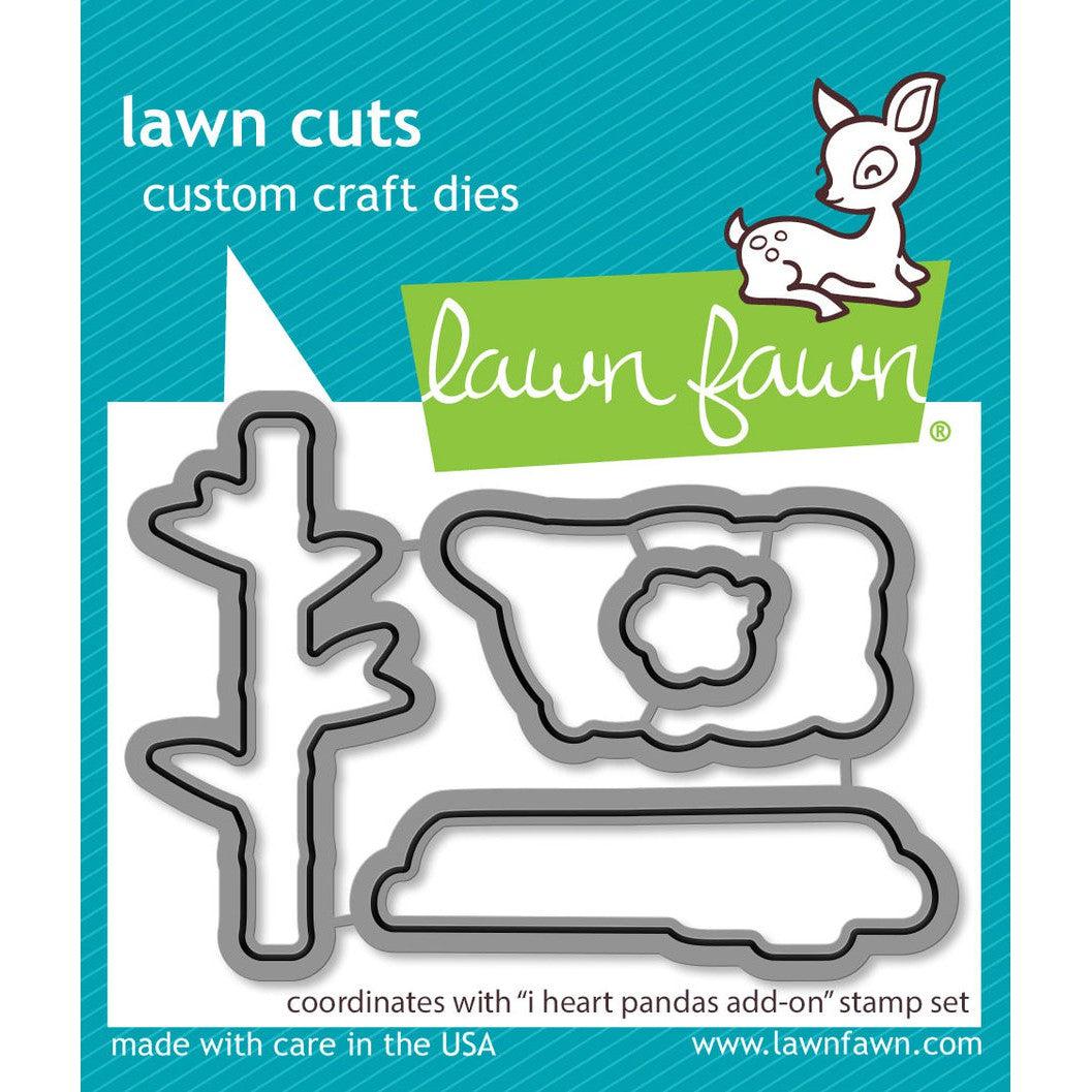 Lawn Fawn - Lawn Cuts - I Heart Pandas Add-On-ScrapbookPal