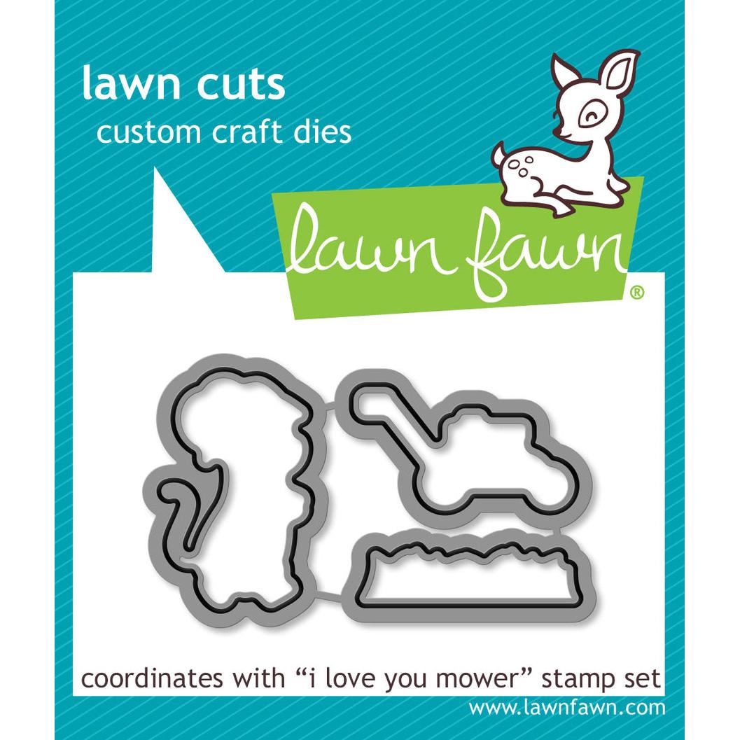 Lawn Fawn - Lawn Cuts - I Love You Mower-ScrapbookPal