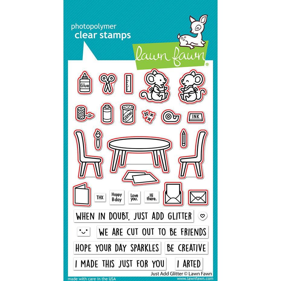 Lawn Fawn - Lawn Cuts - Just Add Glitter-ScrapbookPal