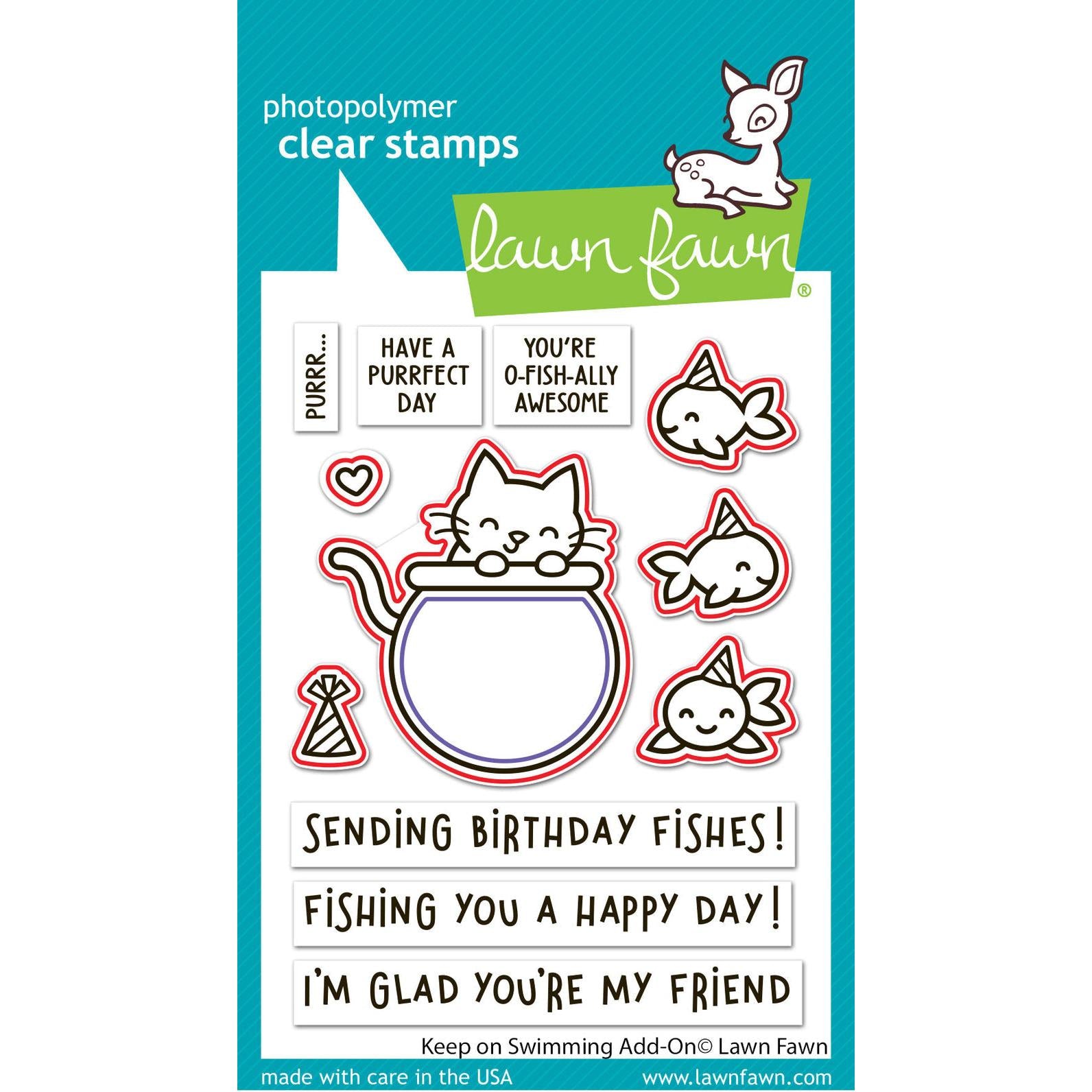 Lawn Fawn - Lawn Cuts - Keep On Swimming Add-On – ScrapbookPal