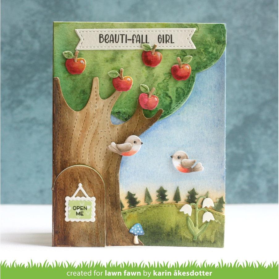 Lawn Fawn - Lawn Cuts - Knock Knock, Who&#39;s There? Tree Add-on-ScrapbookPal