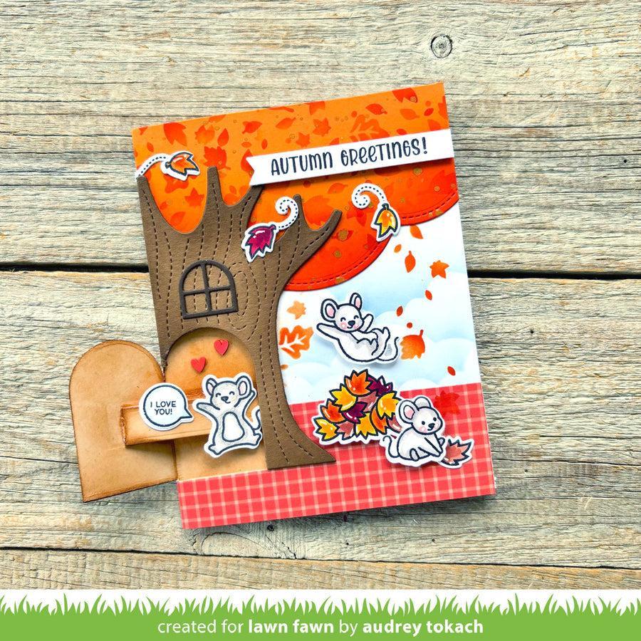 Lawn Fawn - Lawn Cuts - Knock Knock, Who&#39;s There? Tree Add-on-ScrapbookPal