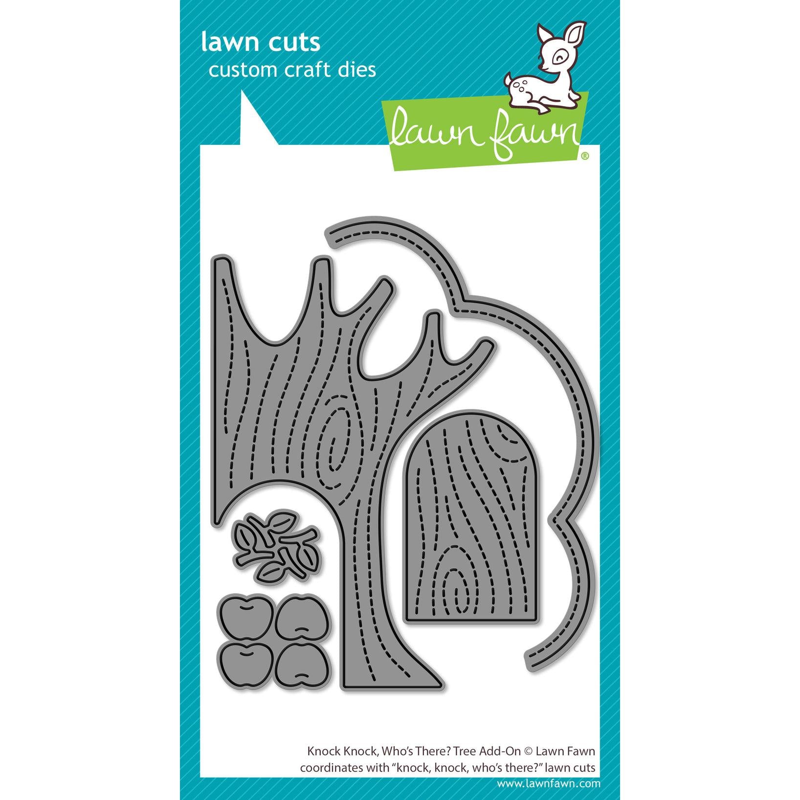 Lawn Fawn - Lawn Cuts - Knock Knock, Who&#39;s There? Tree Add-on-ScrapbookPal
