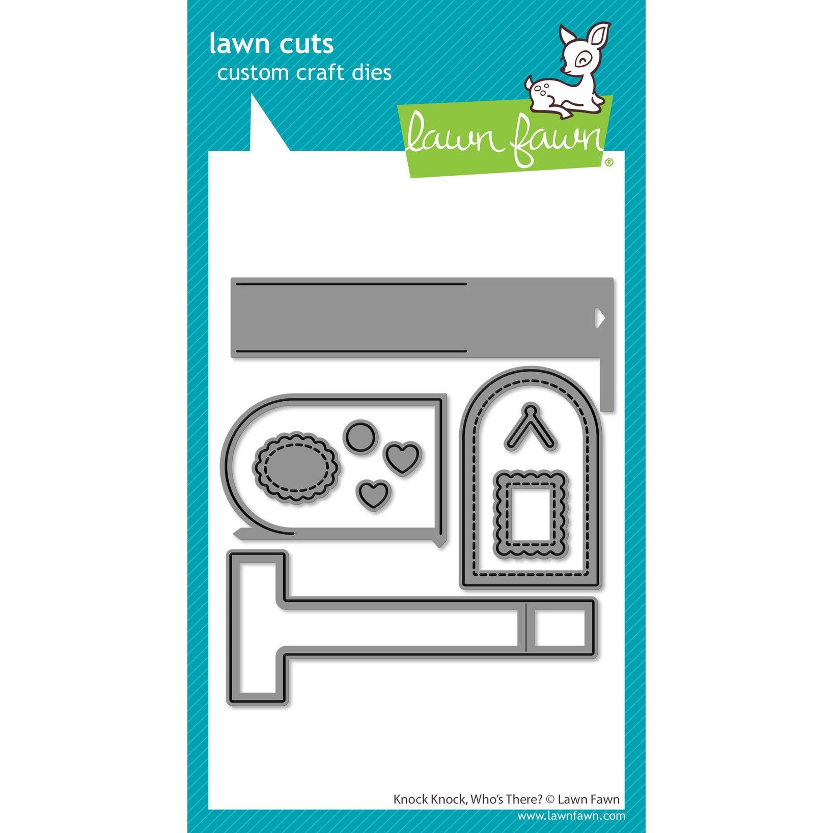 Lawn Fawn - Lawn Cuts - Knock Knock, Who&#39;s There?-ScrapbookPal