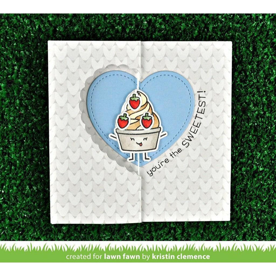 Lawn Fawn - Lawn Cuts - Lacy Heart Stackables-ScrapbookPal