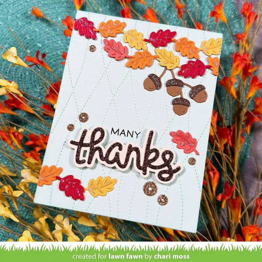 Lawn Fawn - Lawn Cuts - Leaf And Acorn Border-ScrapbookPal