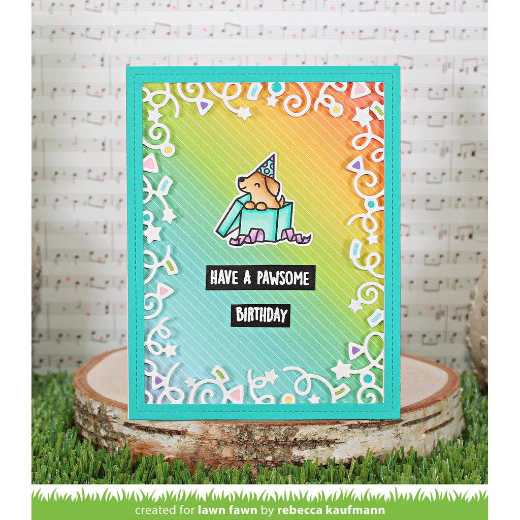 Lawn Fawn - Lawn Cuts - Let&#39;s Celebrate Backdrop-ScrapbookPal