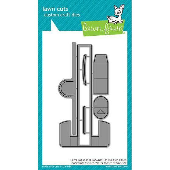 Lawn Fawn - Lawn Cuts - Let&#39;s Toast Pull Tab Add-On-ScrapbookPal