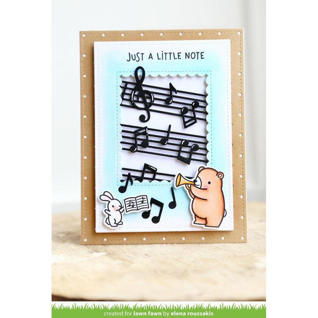 Lawn Fawn - Lawn Cuts - Little Music Notes-ScrapbookPal