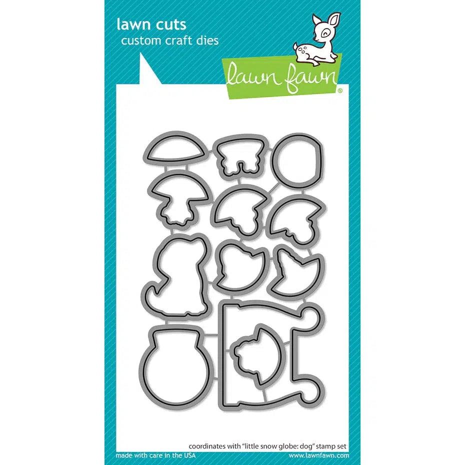 Lawn Fawn - Lawn Cuts - Little Snow Globe: Dog-ScrapbookPal