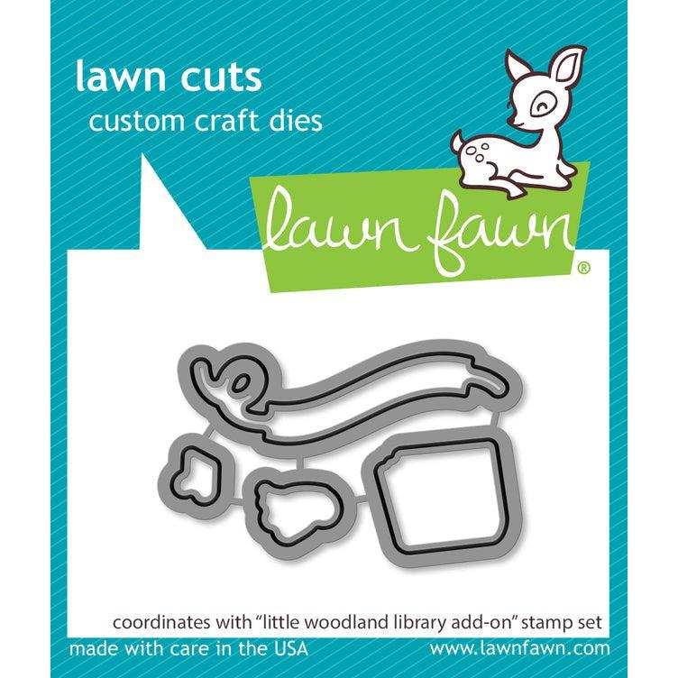 Lawn Fawn - Lawn Cuts - Little Woodland Library Add-On-ScrapbookPal