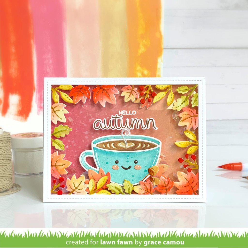 Lawn Fawn - Lawn Cuts - Lovely Latte-ScrapbookPal