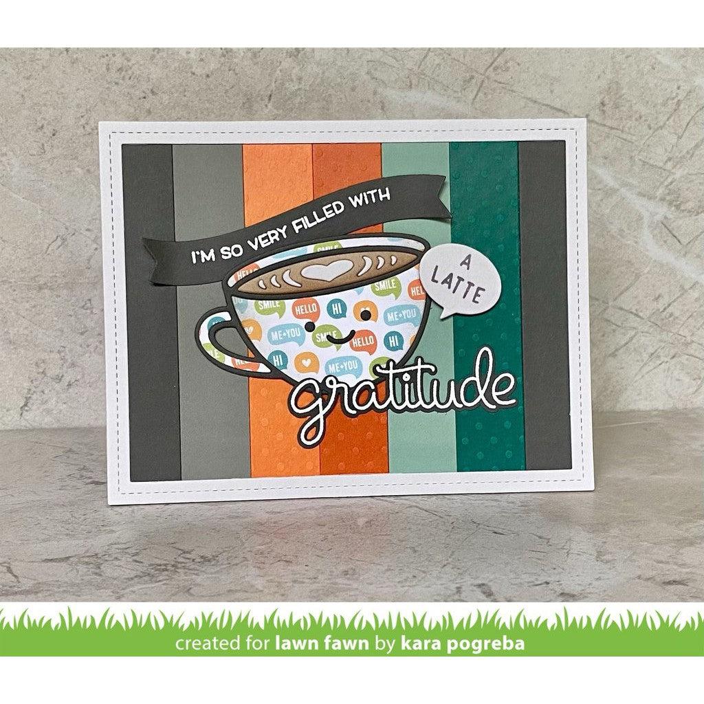 Lawn Fawn - Lawn Cuts - Lovely Latte-ScrapbookPal