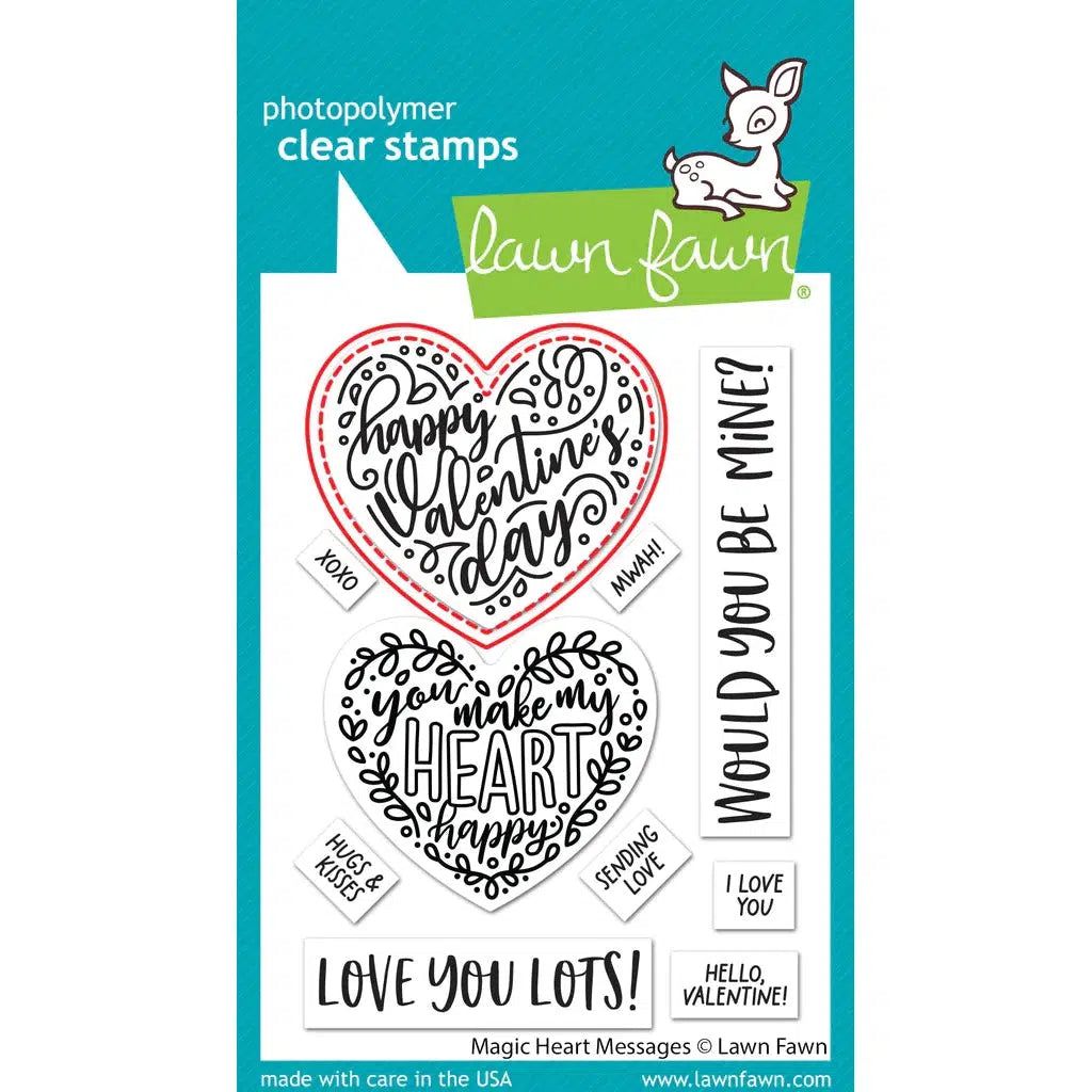 Lawn Fawn - Lawn Cuts - Magic Heart Messages-ScrapbookPal