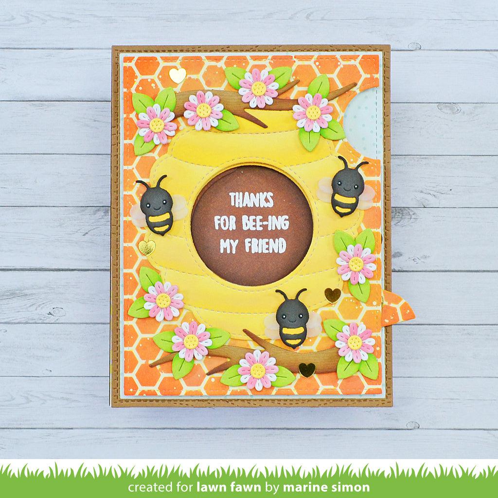 Lawn Fawn - Lawn Cuts - Magic Iris Beehive Add-On-ScrapbookPal